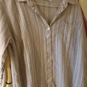 Susan Graver Tan Blouse